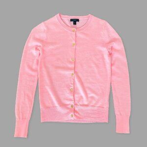 J Crew 100% Merino Wool Cardigan - Light Pink, Size XS